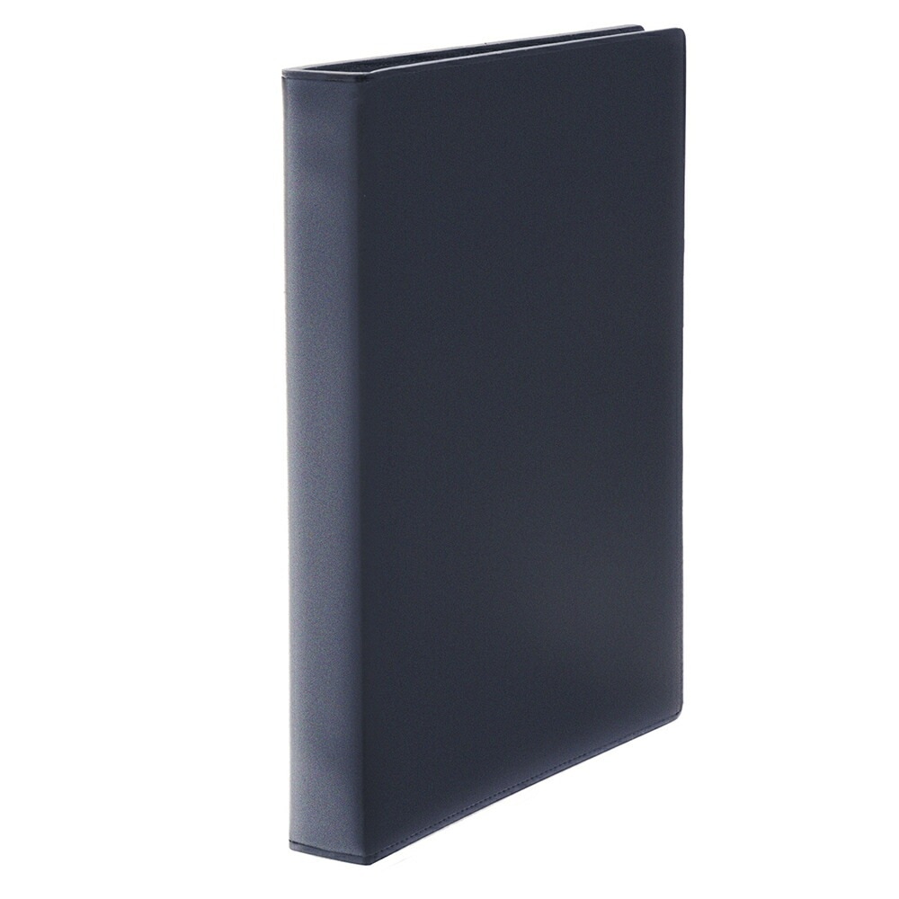 （まとめ買い）コレクト リングバインダー 本革調 B5-L KOVA B5 26穴 紺 F-700V-BL [x3]