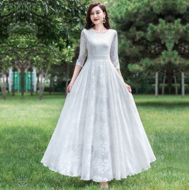 ワンピース デート ワンピドレス ロング ロング丈 袖あり 7分袖 かわいい 大人可愛い きれいめ シンプル カジュアル 大人 上品 おしゃれ お洒落 主役級 存在感 春 夏 秋 10代 20代