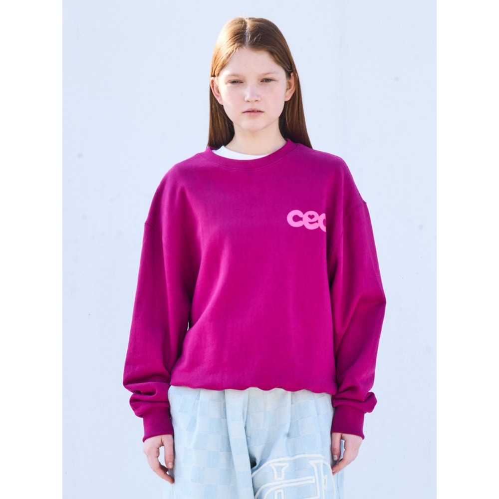 チャンスチャンス CEC ハートロゴセーター (ネオンピンク)