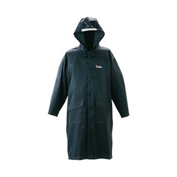 （まとめ）川西工業 防水レインパーカー ブラックフリーサイズ #3535 1着[x5セット]