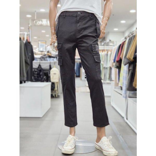 男女共用9分丈バギーフィットカーゴパンツ(JQ3PTU731_BK)_DG