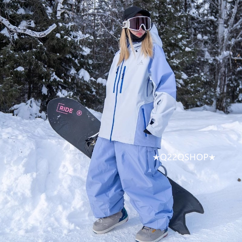 スノーボードウェア 2024 2025 上下セット メンズ レディース パンツ ズボン ジャケット アウター ウィンタースポーツ 3Lセットアップ スキーウェア スノボウェア スノーウェア 韓国風防水