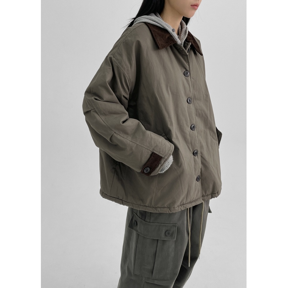 ブラックアップブランニングカラーツーウェイハーフジャンパー