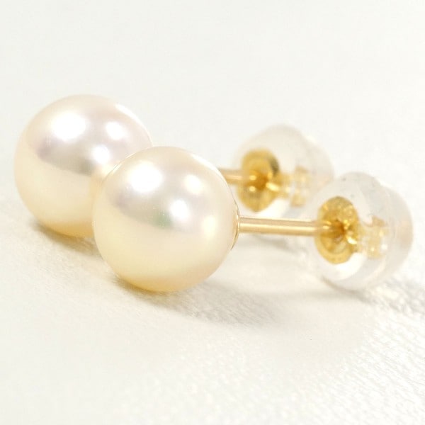 K18 18金 YG イエローゴールド ピアス パール(真珠) 総重量約1.0g ジュエリー 中古 12,623円