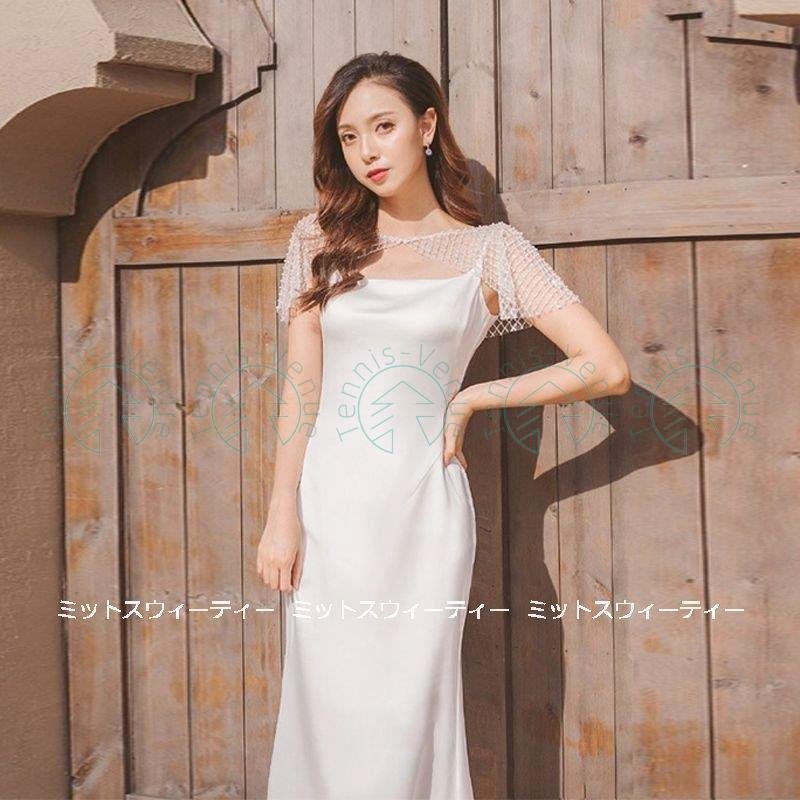 ウェディングドレス ウエディングドレス ロングドレス 結婚式 二次会 花嫁 前撮りドレス サテン オ