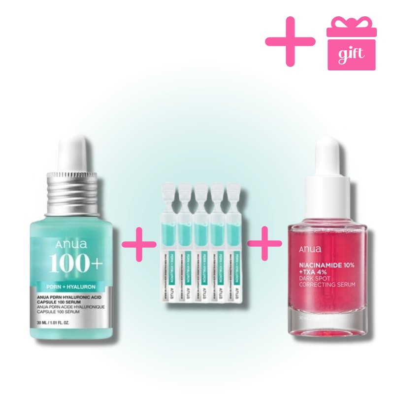 【GIFT】PDRNピーディーアールエヌヒアルロン酸カプセル100 セラム +涙セラム 1ml*5ea + ナイアシンアミド10 TXA ダークスポットコレクティングセラム/ 水分&トーンアップ