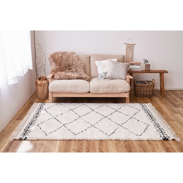 ラグマット 絨毯 約200x250cm ベルギー製 ホットカーペット 床暖房対応 ウィルトンラグ BOHO ベニワレン リビング