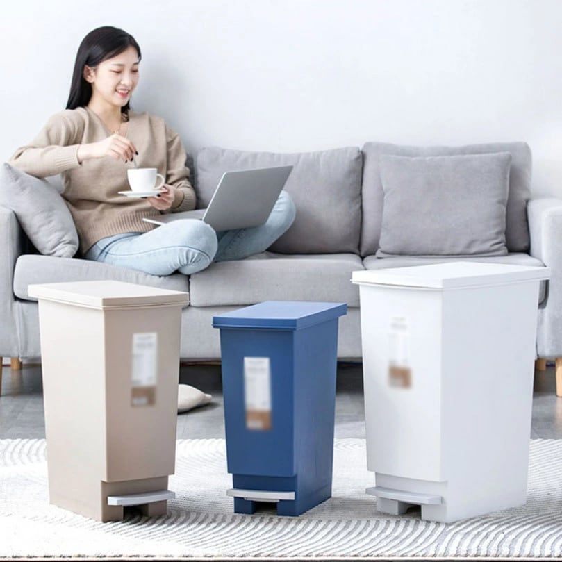 OFFクーポン ゴミ箱 臭気防止 分別 インテリア プッシュ式 分別ゴミ箱 ペール ふた付き ゴミ袋が見えない ごみ箱 キャスター付き 可愛い オフィス キッチン 蓋 リビング プラスチック 無臭で密