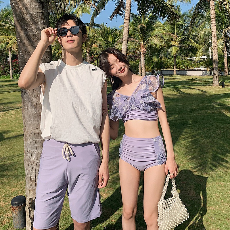 水着 レディースファッション 水着 セット ペアルック カップル 水着 ペア 韓国 人気 カップル