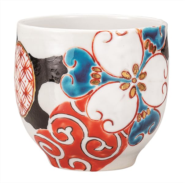 ナカマル『九谷焼』湯呑色華 K9-730