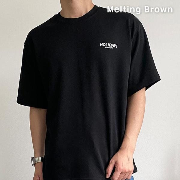 メンズカジュアルデイリーオーバーフィットTシャツ