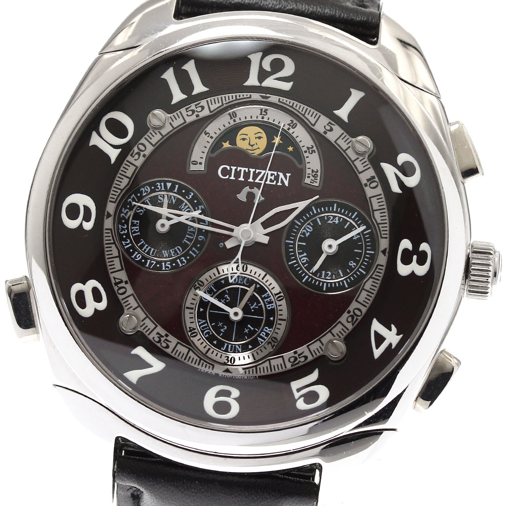 シチズン CITIZEN 6770-T004474 カンパノラ 102 グランドコンプリケーション 深緋(こきあけ) クォーツ メンズ _903517【中古】