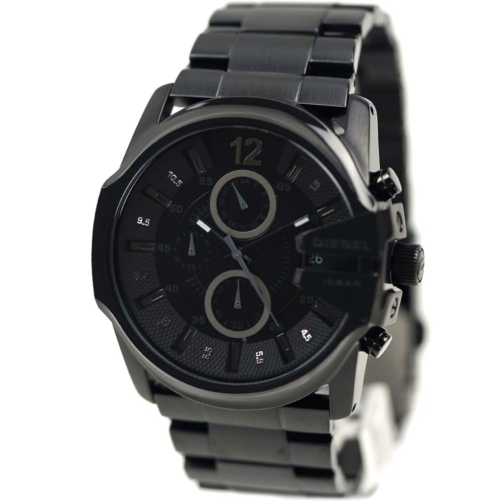 ディーゼル 腕時計 DIESEL メンズ クロノグラフ 日付カレンダー ブラック マスターチーフ 45MM DZ4180