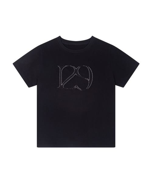 【ILLIGO】 129 Logo Patch T-Shirt Deep Black 正規品