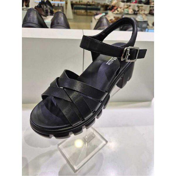 女性ストラップサンダル 7CM(PFFMSD694BK) (P003805843)