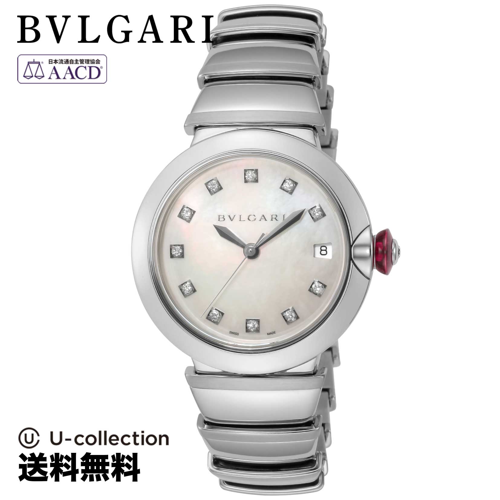 【腕時計】 BVLGARI(ブルガリ) LUCEA / ルチェア レディース ホワイトパール 自動巻 LU36WSSD/11 時計 ブランド