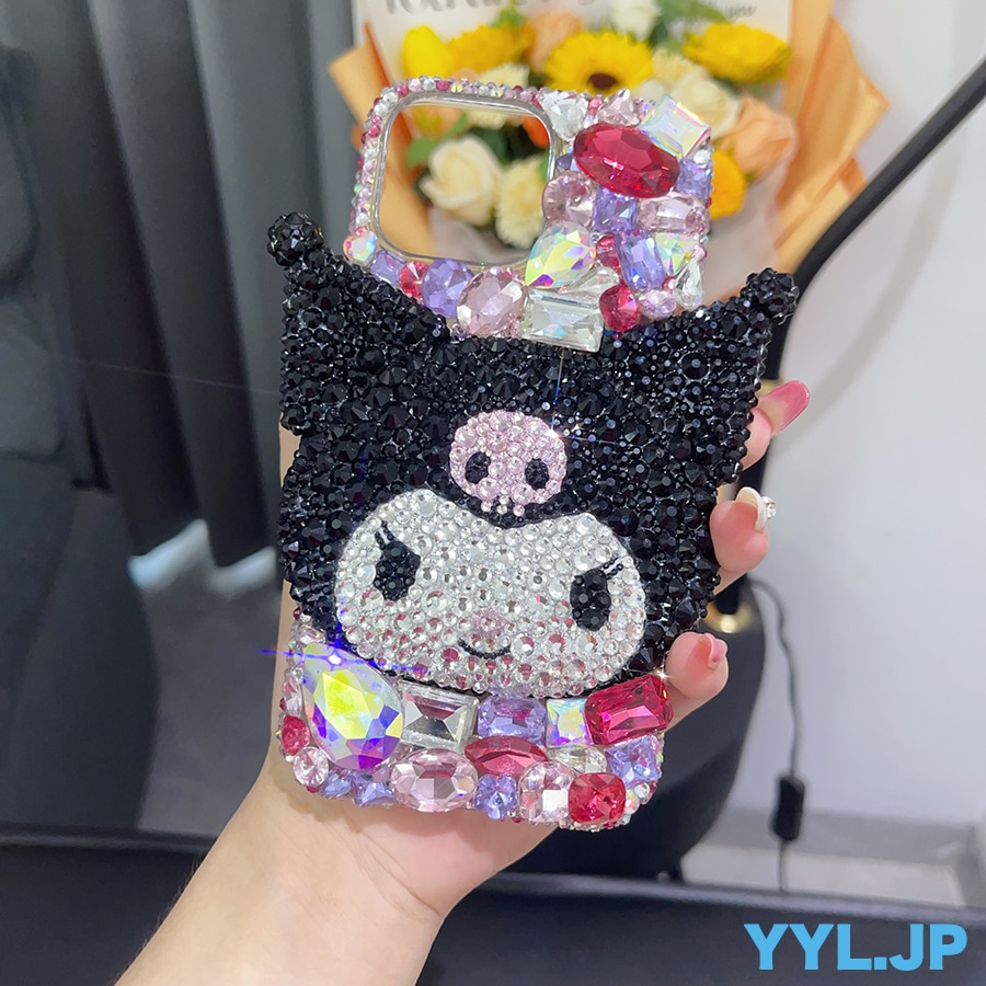 ハンドメイド 全機種 iphoneケース クロミ 3D 立体デザイン iphone16ケース キラキラ ラインストーン 16e 15 14 13 12mini 11 pro max plus可愛い