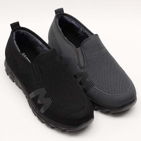 ニット 冬 男性 メンズ ウール スニーカー ウォーキングシューズ ローファー 4.5cm sjssz mk 480 m_P351691519