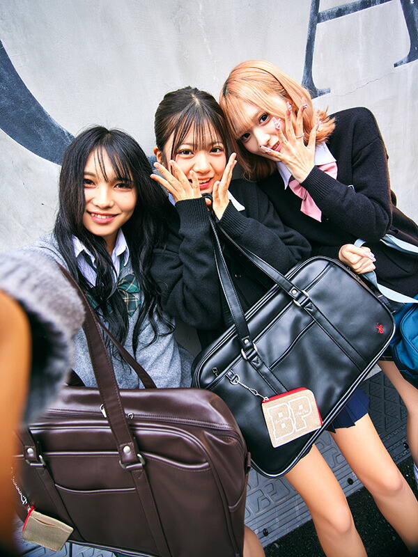 BEVERLY HILLS POLO CLUB ビバリーヒルズ ポロクラブ スクバ 合皮 キラキラポーチ付き スクールバッグ 高校生 中学生 通学バッグ BP002