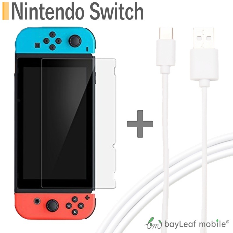 ニンテンドー スイッチ Nintendo Switch 本体 用 保護フィルム 任天堂スイッチ Usb Type C ケーブル 約1m