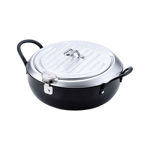 燕三条発いいもの小路IH対応鉄製蓋付天ぷら鍋24cm 22302605