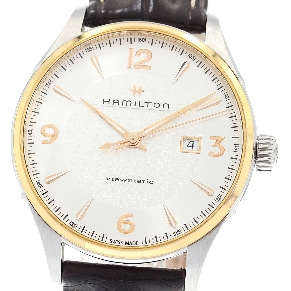 ハミルトン HAMILTON H427250 ジャズマスター ビューマティック デイト 自動巻き メンズ 箱付き_897433【中古】