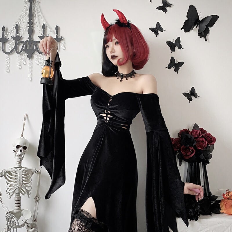 短纳期 ハロウィン 女王様 魔女 巫女 仮装 コスチューム 衣装 学園祭 文化祭 セクシー ブラック ワンピース かわいい
