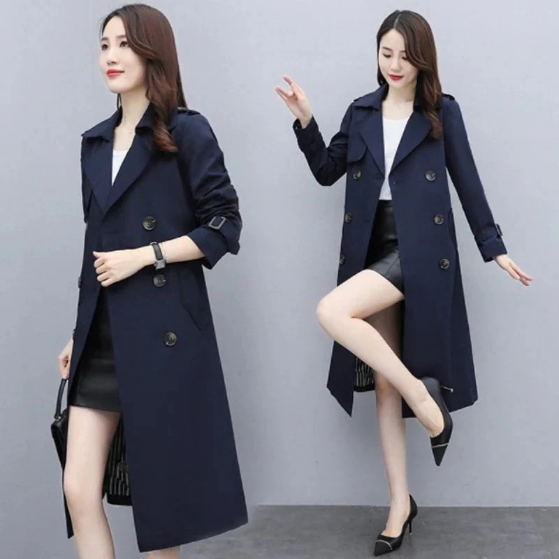 コート レディース アウター オーバーロング モカ トレンチコート オーバーコート スプリングコート