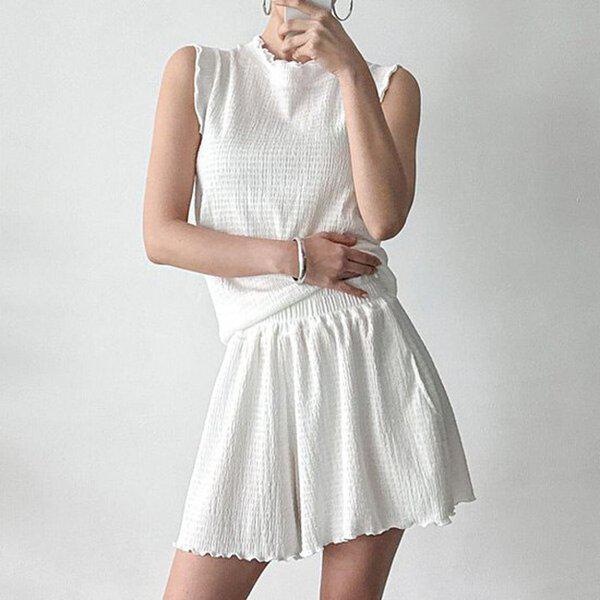 (SET)エルフショートパンツセット 春夏 レディース ノースリーブ