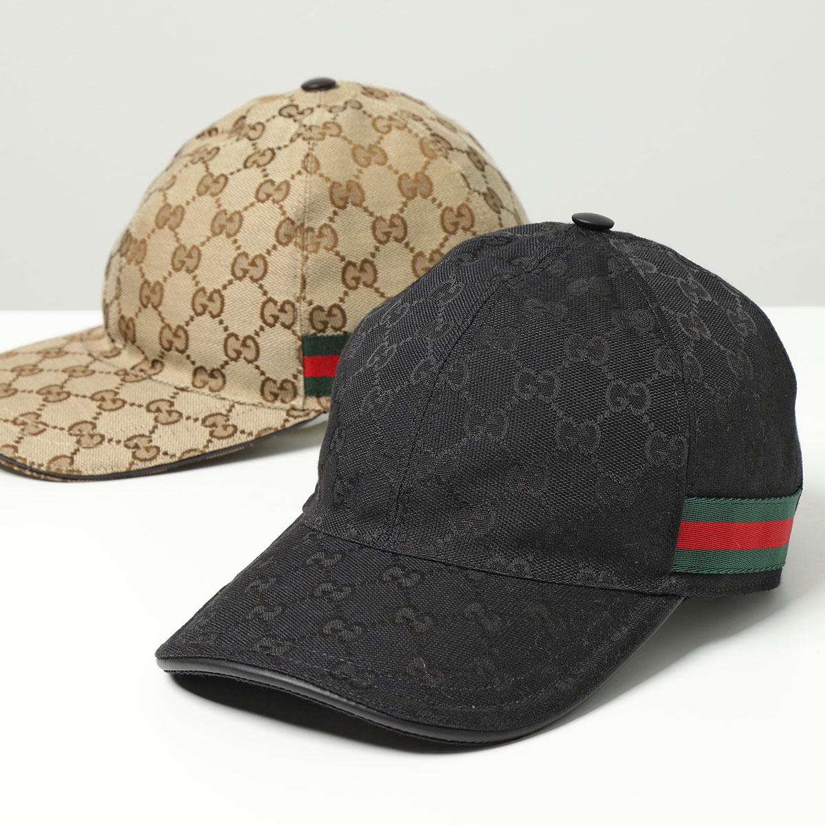 GUCCI グッチ ベースボールキャップ 200035 KQWBG メンズ GGキャンバス 帽子 ウェブライン カラー２色