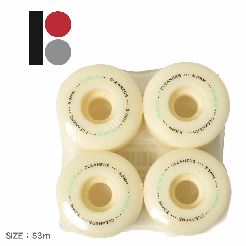 プランビー CLEANUPS 53mm PBWH0022A003 メンズ レディース ロゴ カスタム 付け替え スケートボード ボード スケボー スポーツ タイヤ ストリート シンプル 定番 雑貨