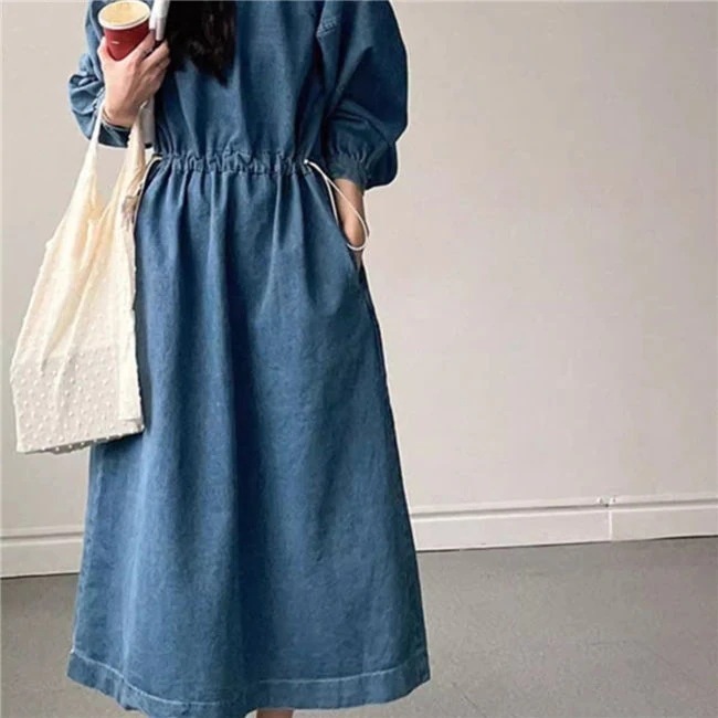 スカートロングスカートマキシワンピ 夏服 ワンピース リゾートワンピース ハワイ きれいめ レディース 5分袖 おしゃれ ゆったり お出かけ 沖縄 サマー デニム 20代 30代 ビーチ 海 ロング丈