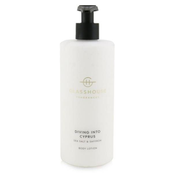 グラスハウス body lotion - diving into cyprus (sea salt アンド saffron) 400ml