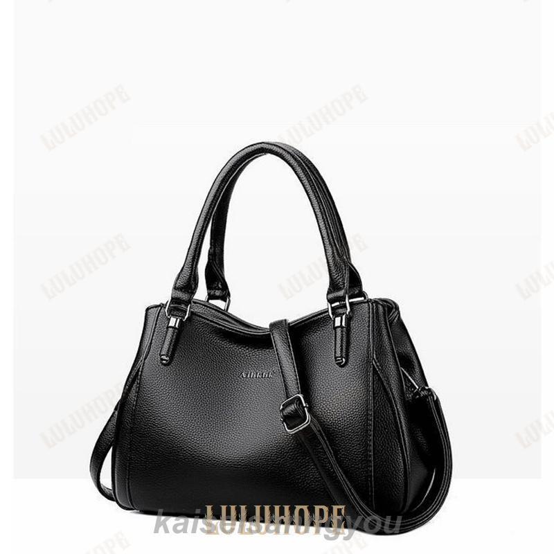 ハンドバッグ ショルダーバッグ レディース 合成本革 黒 カバン 2way 鞄 上品質 牛革 ワインレッド OL 通勤 20代30代40代50代