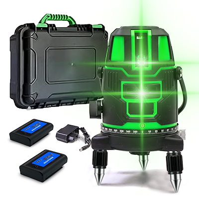 墨出し グリーンレーザー 5ライン 6点 平行器