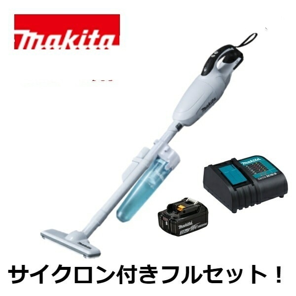 当店だけ！バッテリー充電器も1年保証! マキタ CL181FDZW 18V コードレス 掃除機 カプセル式 CL181FDZW + サイクロンアタッチメント A-67169 + バッテリー BL183