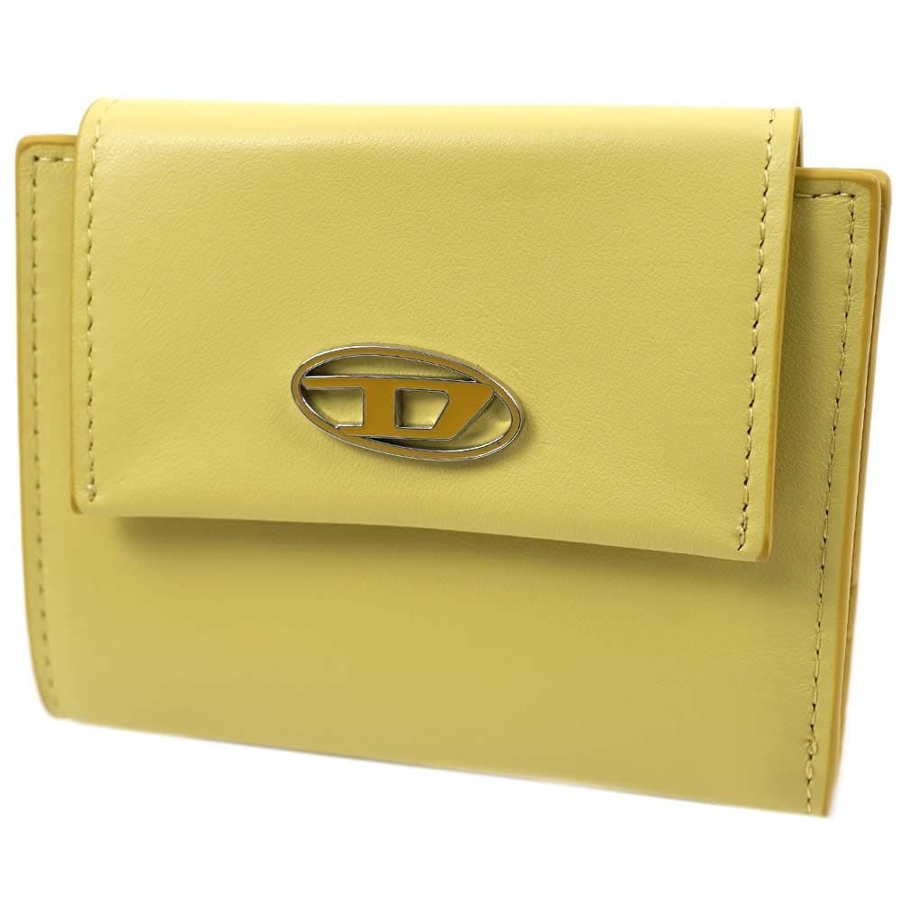 ディーゼル 財布 二つ折り ミニ財布 小銭入れあり イエロー DIESEL X09313-PR107-T7019