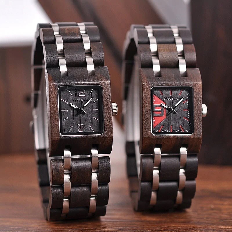 レロジオFemininoボボ鳥25ミリメートル女性腕時計木製時計高級ブランドトップガールフレンドギフト木製ボックスドロップ