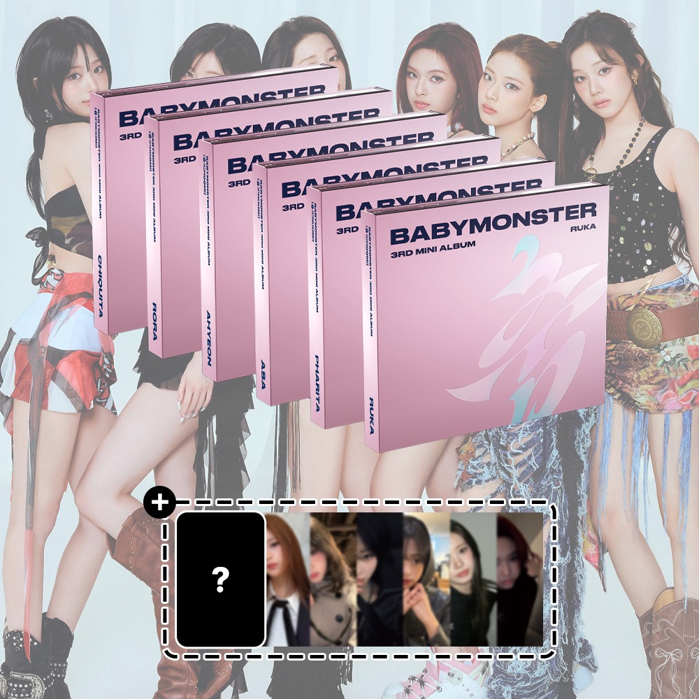 [6種セット] BABYMONSTER 3集ミニアルバム 『 CHOOM 』 JEWEL Ver