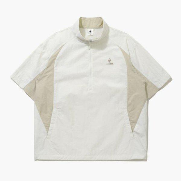 ジャケット KQF QQ223LJK42-CRM 軽量ウーブン半袖アノラックジャケット / CREAM