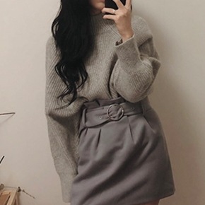 ベリー ハーフネック ニット