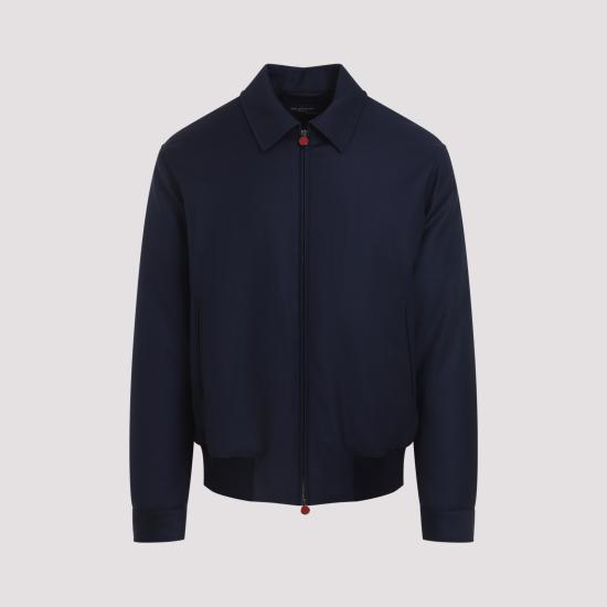 KITON Men Bomber Jackets UW2233V0426H0200D BLU NAVY