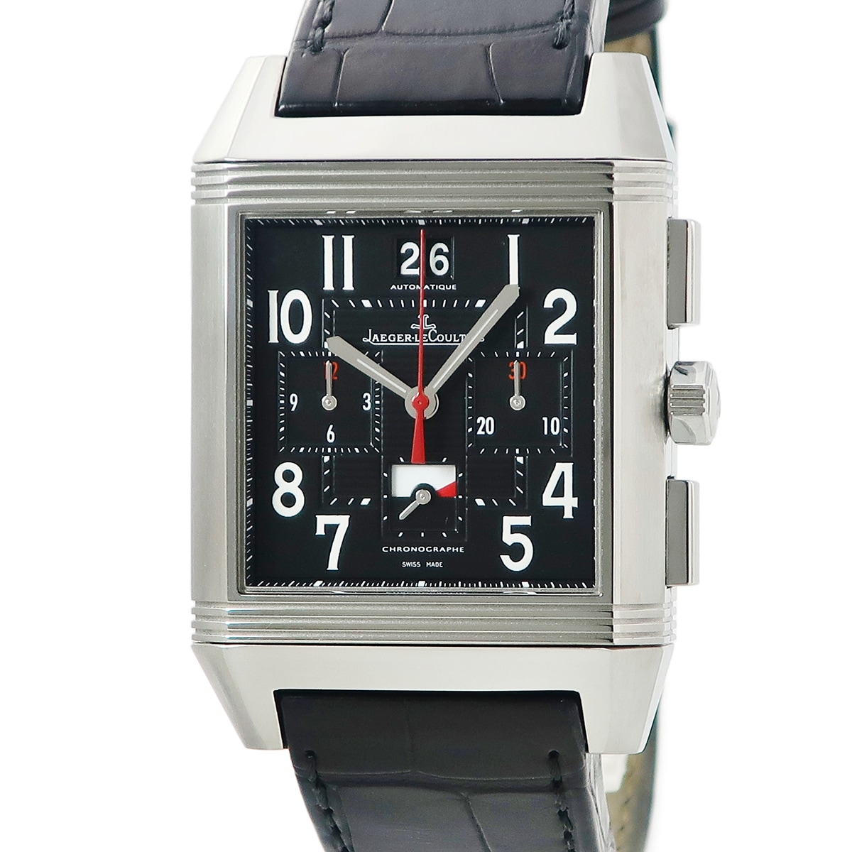 レベルソ スクアドラ ワールドクロノ GMT Q702T470 231.T.50 自動巻き メンズ ブラック スクエア 3年保証 507,584円