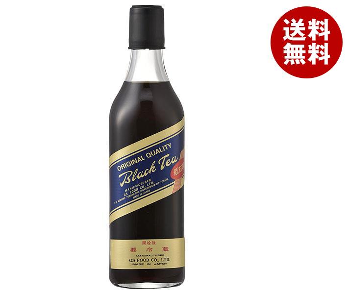 ジーエスフード GS ブラックティー 低甘味 500ml瓶×12本入×(2ケース)