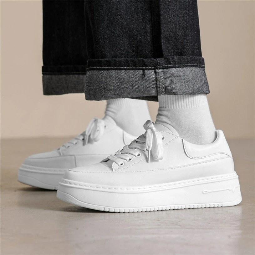 1000円OFFクーポン 男性用 カジュアルシューズ メンズ 厚底ファッション スニーカー スポーツシューズおしゃれ 白 ウォーキングシューズ 通学 履きやすい 歩きやすい 疲れにくい 軽い 通学靴