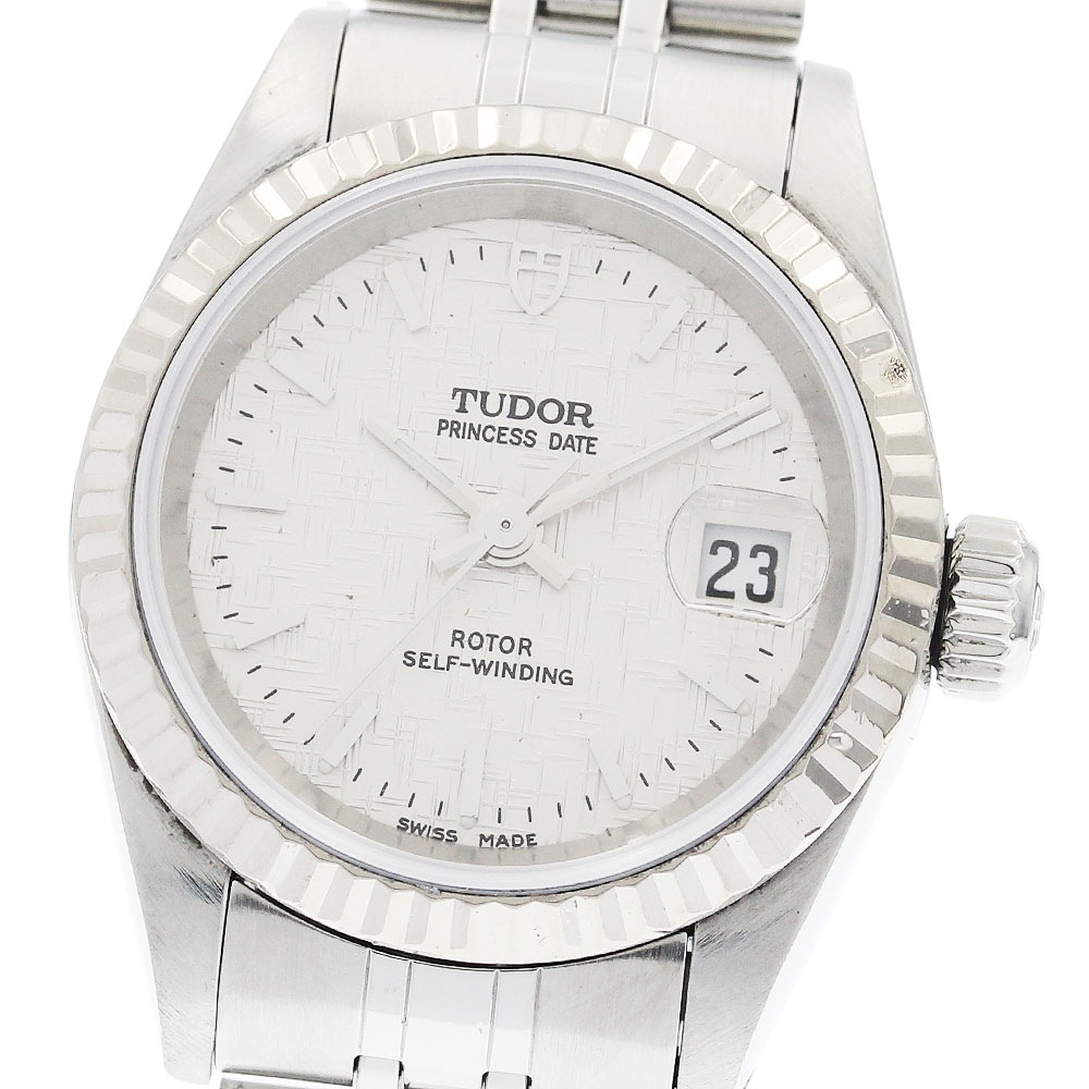 チュードル TUDOR 92414 プリンセス デイト WGベゼル 自動巻き レディース 保証書付き_940377【中古】