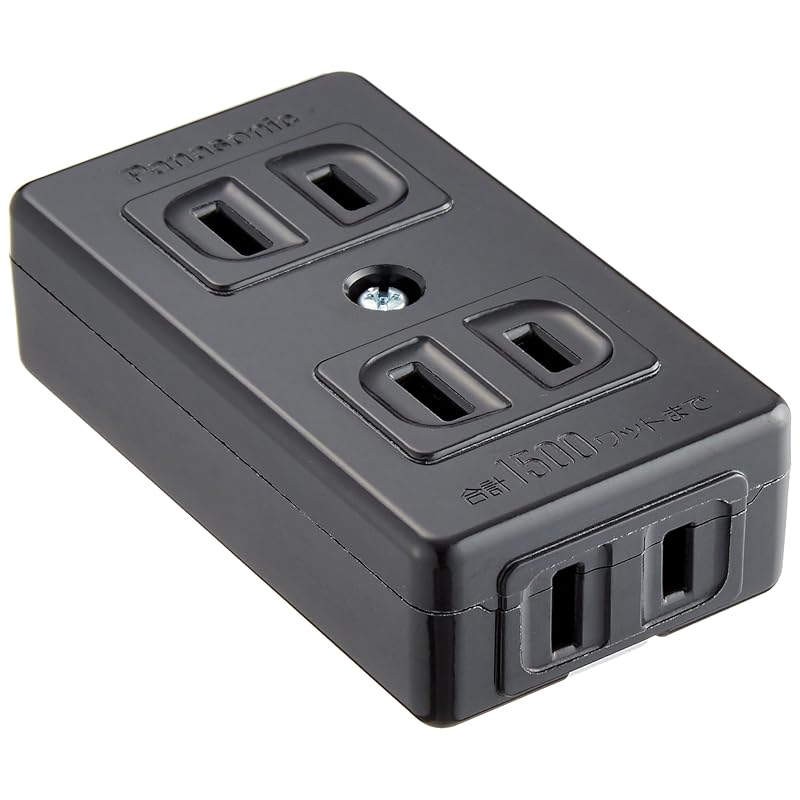 即納：パナソニック(Panasonic) ベターテーブルタップ ブラック 3個口 WH2163KB 10個入