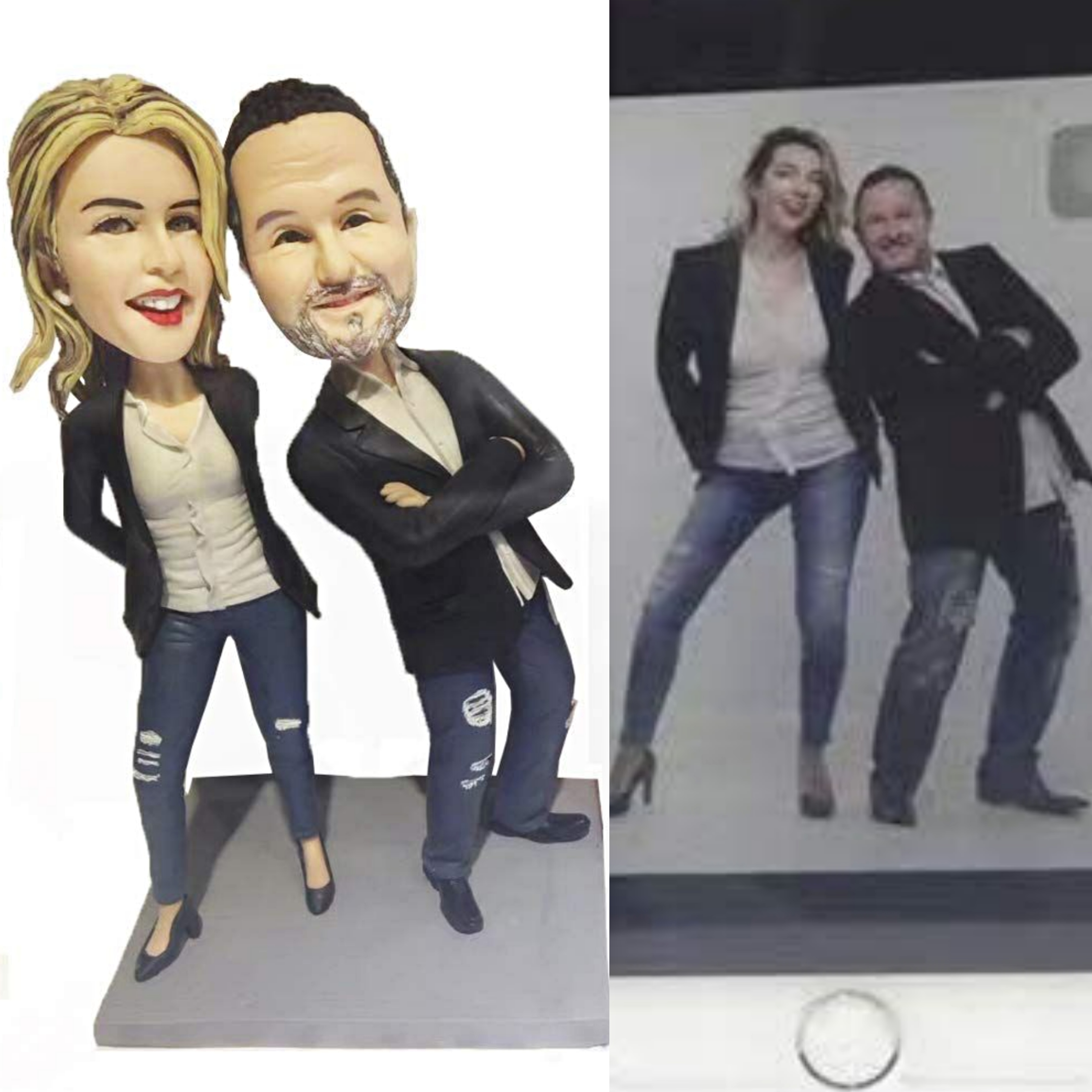 【オーダーメイド】3D肖像画 似顔絵 人形 フィギュア 結婚祝い 周年記念日 カップル 彼氏 彼女 夫婦 両親贈呈品 記念品