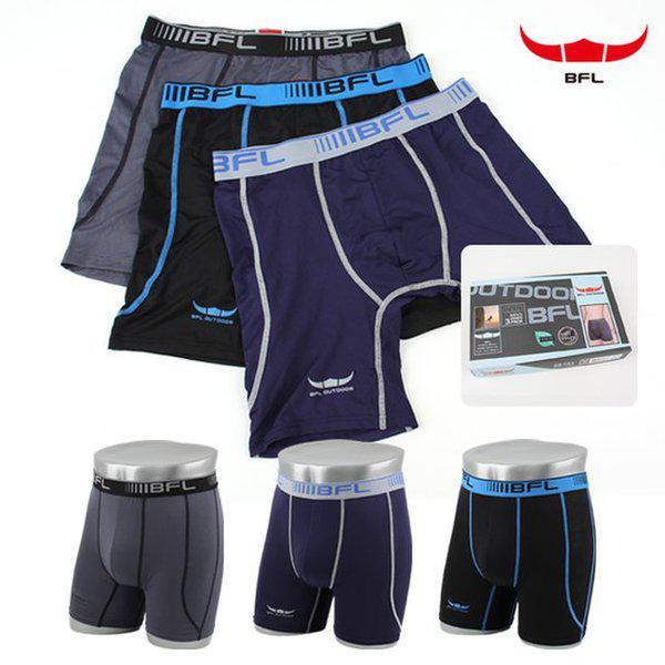 [BFL] [BFL] 人生ライン男性四方スパンメッシュロングドローズ3種セット (3303)