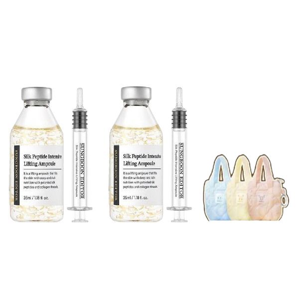 [1+1] シルクペプチド EGF ハートフィット ボリューム リフティング アンプル 40ml（+キーリング ポーチ）